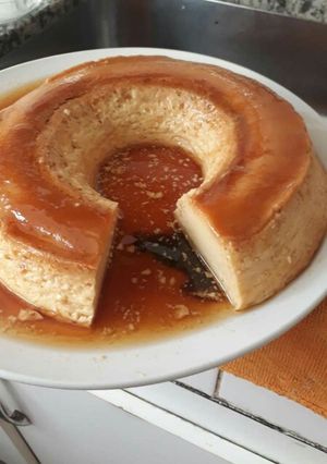 Una foto de Flan clásico