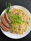 ข้าวผัดไข่ ถั่วแระ