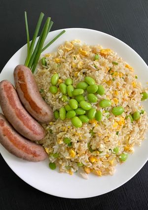 รูปของ ข้าวผัดไข่ ถั่วแระ