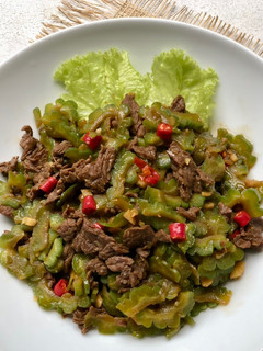 Foto resep Tumis Pare Daging pedas