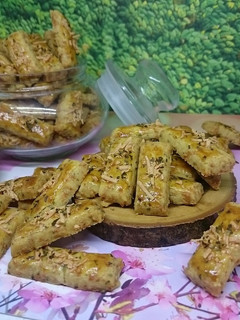 Foto resep 44. Kue Keju Bawang Putih (Garlic Cheese Cookies)