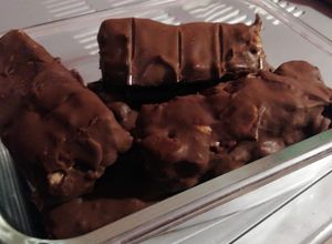 Una foto de Snickers saludables