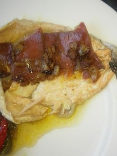 Una foto de Trucha con Jamón