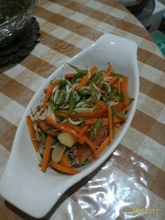 Foto resep Tumis wortel buncis toge