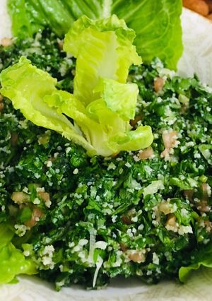 صورة لوصفة تبولة ولا اطيب 🥗