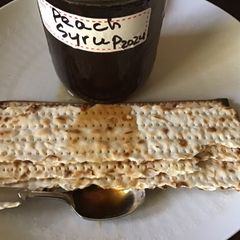A picture of California Farm Peach Syrup.