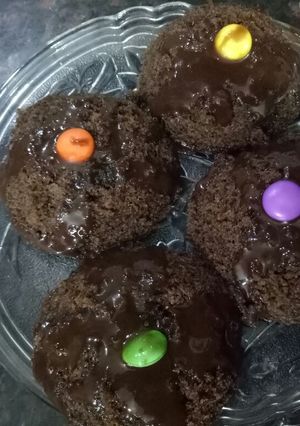 A picture of Choco-idli cake.