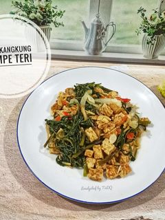 Foto resep Cah Kangkung Tempe Teri