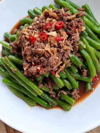 Cara Sederhana Membikin Resep  Buncis Cah Daging Sapi Cincang yang Enak, Menggugah Selera