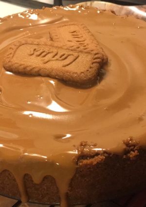 A picture of Coffee Lotus baked Cheesecake.