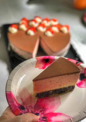 Epres, fehér csokoládés máktorta 🍓🍰 recept fotója