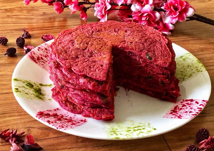 Beetroot uttapam