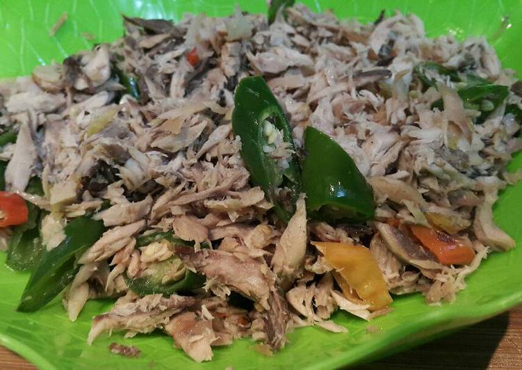 Cara Gampang memasak Suwir Ikan Tuna Asap Anti Gagal