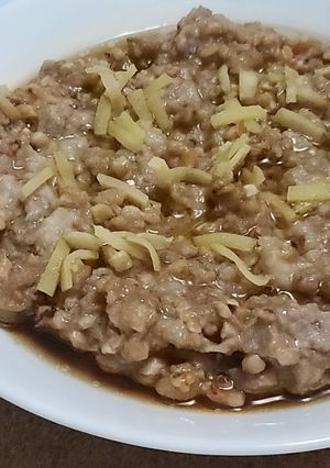 小魷魚乾蒸手剁肉餅 的食譜成品照片