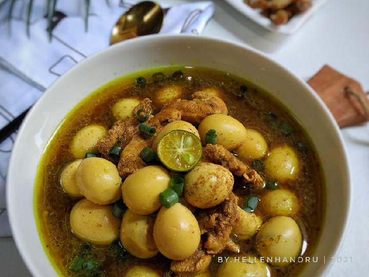 Langkah Mudah untuk Menyiapkan Rawon telur puyuh Anti Gagal