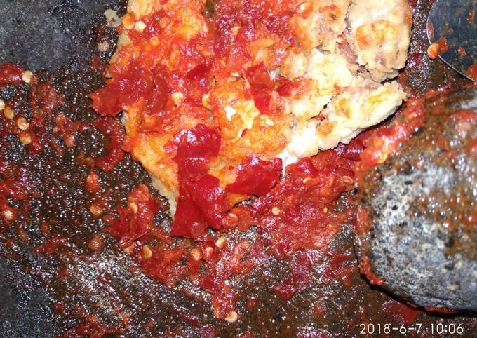Sambal ayam geprek