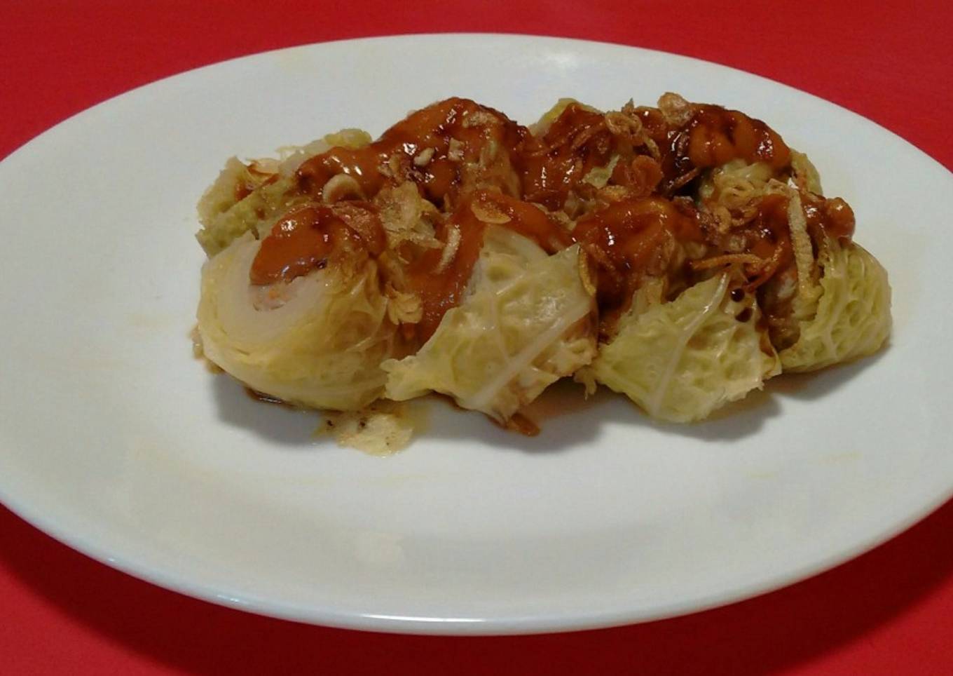 Kol Isi Daging Saus Kacang