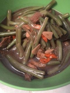 Foto resep Asem asem daging buncis