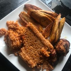 A picture of Jollof Rice.