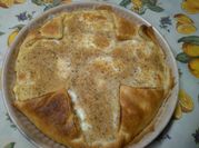 Una foto di mozzarella pasta sfoglia