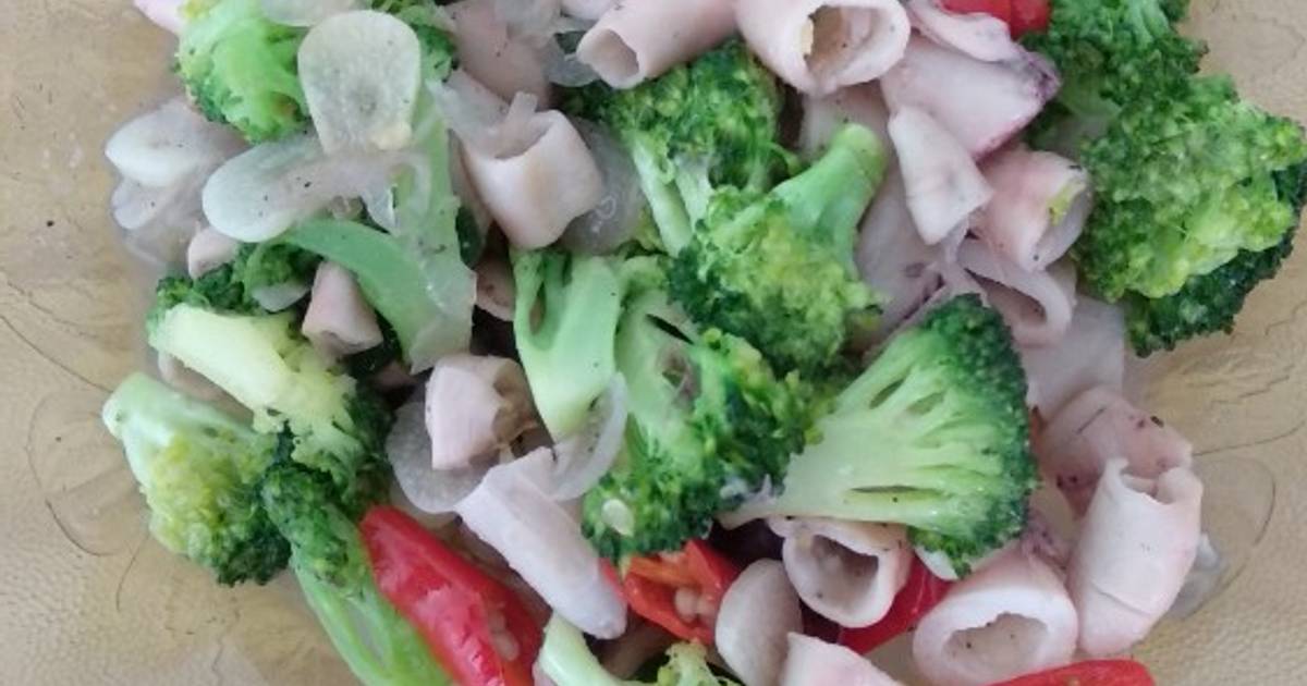 Tumis Cumi Hitam 431 resep cumi  cumi  brokoli enak dan sederhana Cookpad