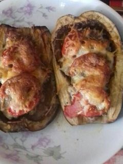 Hússal töltött padlizsán recept fotója