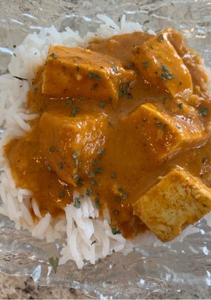 Una foto de Tofu Makhani al curry y a mi estilo