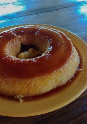 Una foto de Flan casero