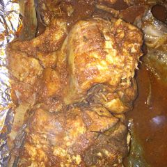 Roasted fish in onion and garlic paste# Abuja A picture of Roasted fish in onion and garlic paste# Abuja.