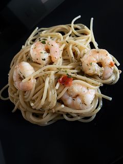 Kapros garnélás spagetti recept fotója