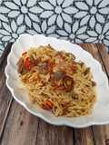 187. Mie Goreng Baso Pedas