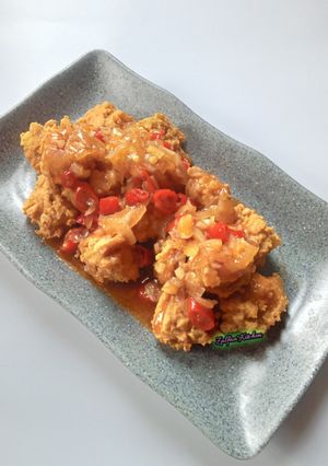 Foto resep Tempe Goreng Saus Asam Manis