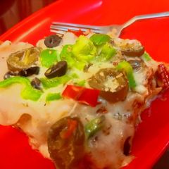 A picture of Microwave Lasagna.