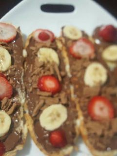 صورة لوصفة سويت النوتيلا المقرمش 🍓🍓🍌🍌