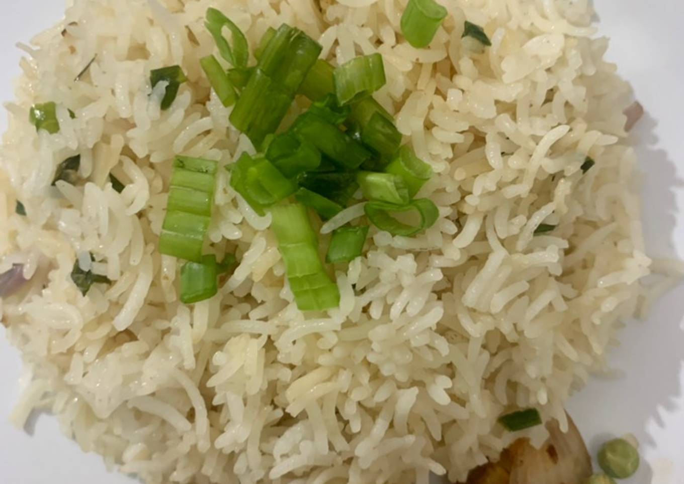 Spring onion rice (easy and quick recipe)