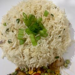 Spring onion rice (easy and quick recipe) A picture of Spring onion rice (easy and quick recipe).
