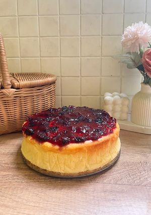 Foto resep Blueberry Cheesecake Asal Nyampur (Resep Chef Luvita Ho)