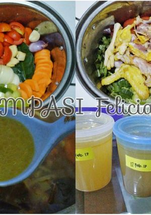 Foto resep Kaldu MPASI - Kaldu Ayam Kampung Muda