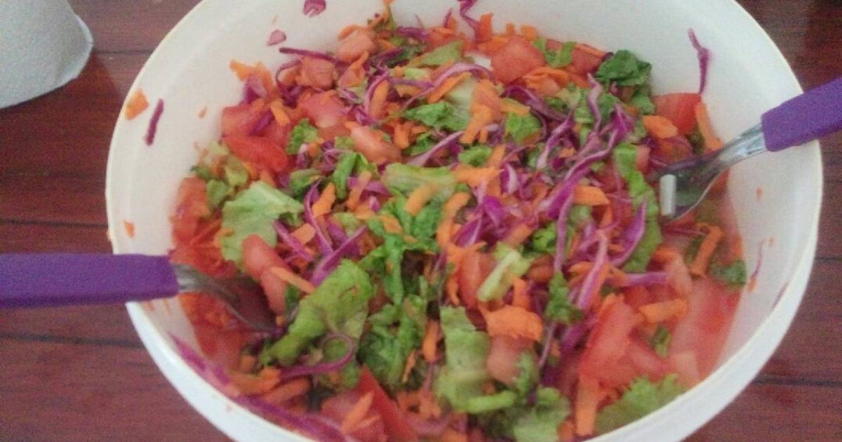Ensalada de repollo morado y zanahoria Receta de Marisol Lombardo- Cookpad