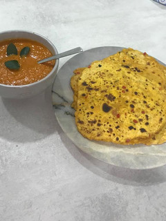 Una foto de Roti de boniatoo batata