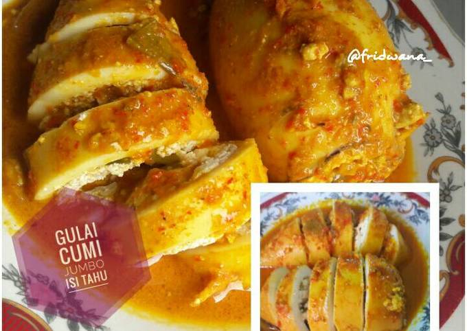 Bagaimana Menyiapkan Gulai Cumi Jumbo Isi Tahu Anti Gagal