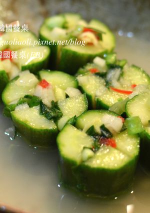 韓式黃瓜水泡菜，오이물김치 的食譜成品照片
