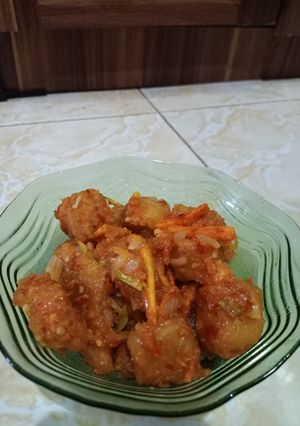 Foto resep Tahu Telor Crispy Asam Manis Pedas