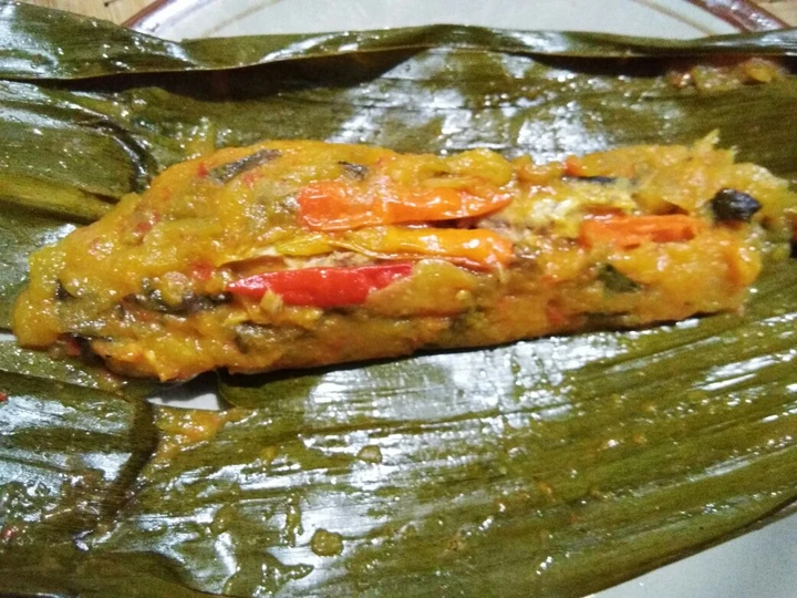 Cara Simple Membuat Resep  Pepes Tongkol mangga muda yang Menggugah Selera, Menggugah Selera