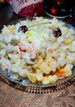 A picture of Russian salad😋😋.