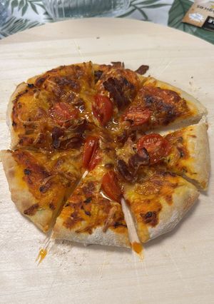 Una foto de Massa de pizza amb Llevat Fresc