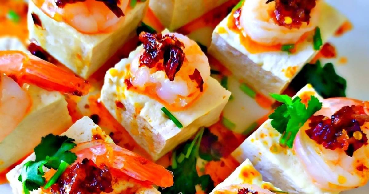 Resep Steam Tofu Shrimp with XO sauce oleh Regeena_123🌷 Cookpad