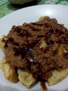 Foto resep Bakso(ayam) Goreng Saus Kacang