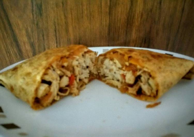 Recipe of Homemade Loaded Chicken Burritos