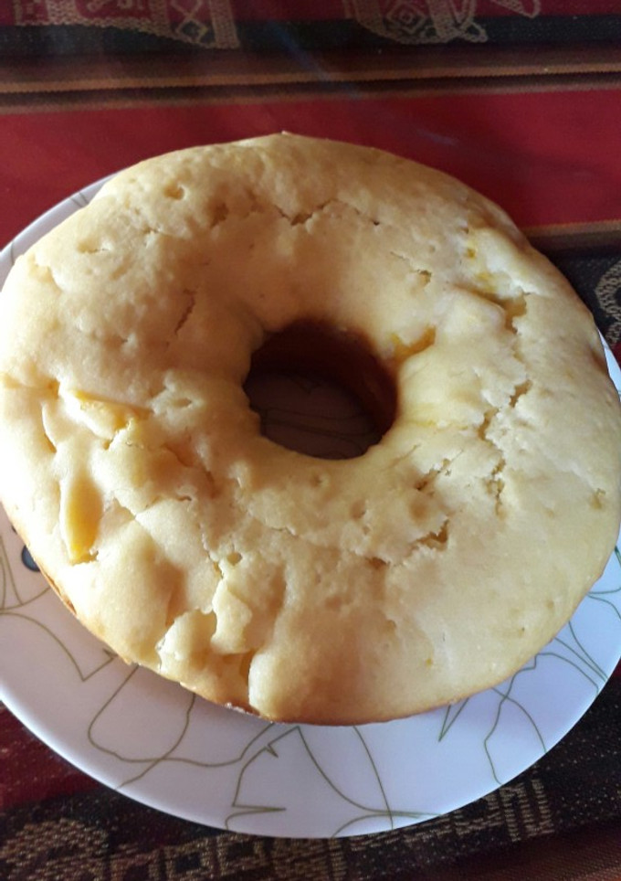 Una foto de Budín de durazno